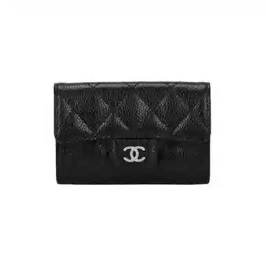 CHANEL Classic Flap Coin Purse Black