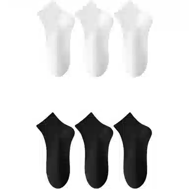 妮轻 纯棉防臭夏季纯色简约中筒袜 女款