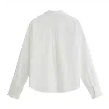 茵曼 娃娃领纯色简约长袖衬衫 女款