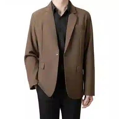 都市机能韩系轻熟风秋冬高级垂感垫肩外套西装 男女同款