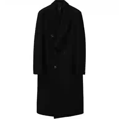 CUCHOHOMME Double-Breasted Wool Coat Winter Thick