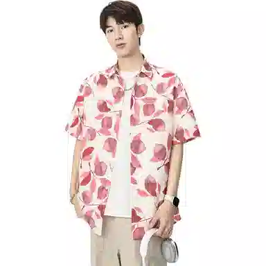 童先森 夏季薄款宽松翻领短袖衬衫 男款