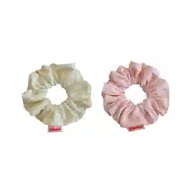 丹琴 奶油甜星！韩系甜美星星大肠圈发绳软糯针织波点头绳丸子头侧低马尾皮筋发饰品 布 发圈 女款