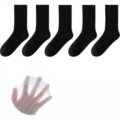 黛梦恋 透气凉感超薄纯色简约中筒袜 女款