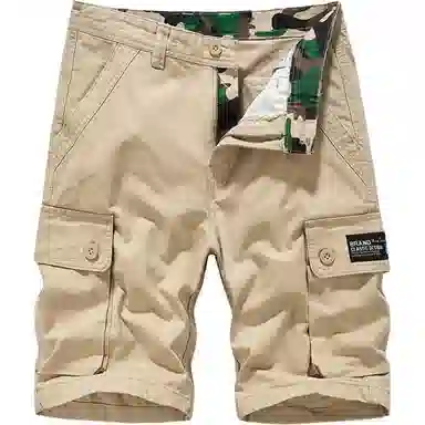 金盾 纯色夏季工装潮流休闲短裤 男款