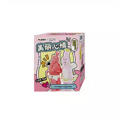 九木杂物社 粉红兔子“美丽心情”系列 公仔摆件潮玩 盲盒类 单个盲盒（随机一个）