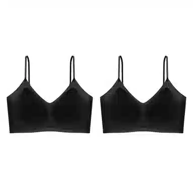 莫代尔 舒适透气吸汗柔软亲肤速干防震减震背心无束缚简约百搭无痕细肩带纯色内衣 女款