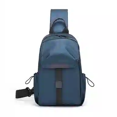 尊梵 时尚骑行小背包休闲 尼龙 单肩斜挎包胸包 男女同款情侣款 黑色/蓝色/灰色