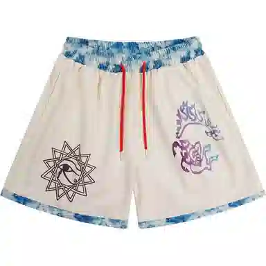 爱肯 美式街头跑步训练健身潮流高街抽绳宽松休闲篮球裤 男女同款