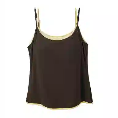 内在密码 假两件带胸垫吊带文胸一体背心 女款