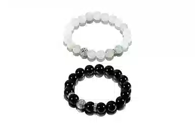 百利金 诸事顺利 国潮复古新中式 平安纳福 顺遂如意 简约精致轻奢气质#好运 黑曜石 手串 男女同款情侣款