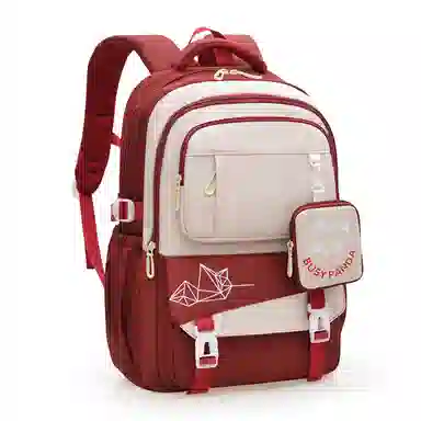 醇龙 初中生大容量简约时尚高中生轻便大学生撞色校园风潮 尼龙 双肩包 男女同款情侣款 多色