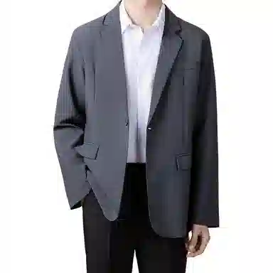 都市机能韩系轻熟风秋冬高级垂感垫肩外套西装 男女同款