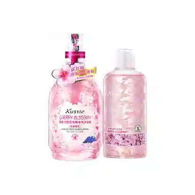 蔻斯汀 樱花花瓣香氛沐浴露洗发水系列 明星同款  蓬松控油 持久留香 清洁保湿滋润伴手礼 清新舒缓 学生小瓶容量组合套装