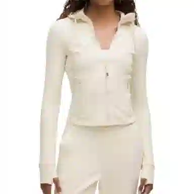 lululemon Hooded Zip Jacket Khaki