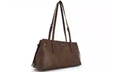 CHARLES&KEITH Distressed Coffee Knot Shoulder Bag Medium