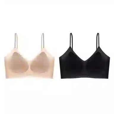 莫代尔 舒适透气吸汗柔软亲肤速干防震减震背心无束缚简约百搭无痕细肩带纯色内衣 女款