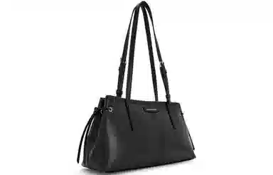 CHARLES&KEITH Distressed Coffee Knot Shoulder Bag Medium