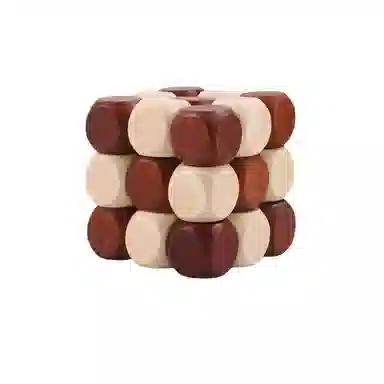 万格 益智鲁班锁孔明锁神龙摆尾古典智力开发教具 解锁/解环玩具