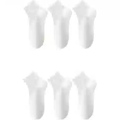 妮轻 纯棉防臭夏季纯色简约中筒袜 女款