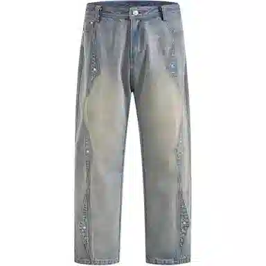 404MOB GANG Vintage Washed Denim Jeans