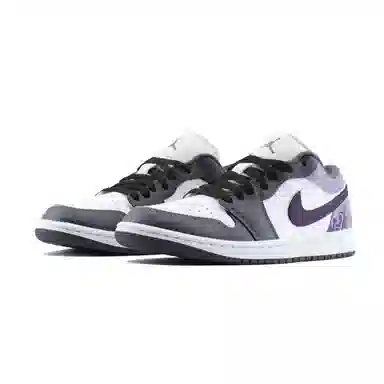 Jordan Air Jordan 1 Low White Purple Black