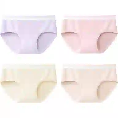 健将 纯色简约中腰三角内裤 女款