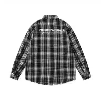 WAYHWEI Plaid Shirt Jacket