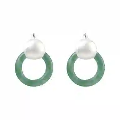 子婳 高级新中式 复古轻奢优雅#好运 东陵玉 耳环 女款