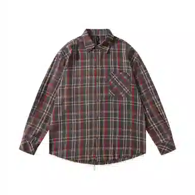 WAYHWEI Plaid Shirt Jacket