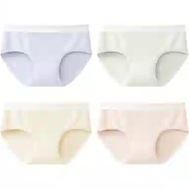 健将 纯色简约中腰三角内裤 女款