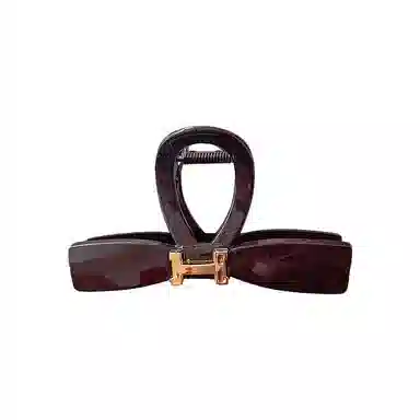 蒙妮 复古蝴蝶结发抓夹气质少女#好运 亚克力 发夹 女款