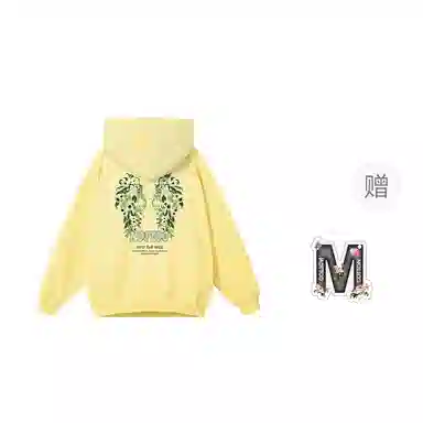 棉购 潮牌美式仿刺绣连帽加绒加厚长袖上衣学院风小众时尚舒适外套卫衣男 女款