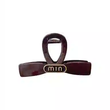 蒙妮 复古蝴蝶结发抓夹气质少女#好运 亚克力 发夹 女款