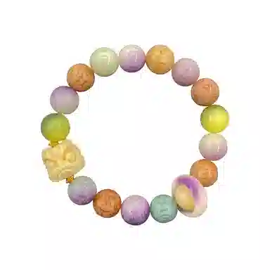 耳玺 六字真言霸气醒狮平安顺遂国风文玩高级感吉祥如意好运连连招财进宝#平安 菩提根 手串 男女同款情侣款