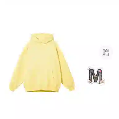 棉购 潮牌美式仿刺绣连帽加绒加厚长袖上衣学院风小众时尚舒适外套卫衣男 女款