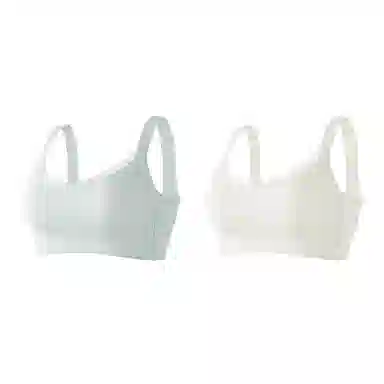 欧迪芬 裸感无痕冰丝轻薄透气亲肤柔软软支撑大胸显小上托聚拢防下垂收副乳夏季冰凉感两件装文胸 女款