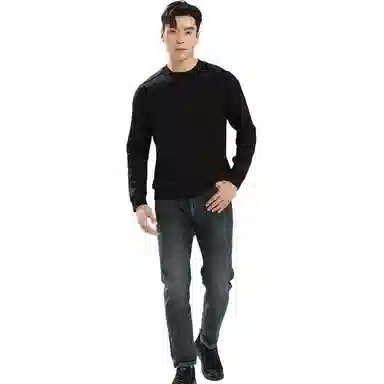 古鲨 简约百搭刺绣长袖卫衣 男款