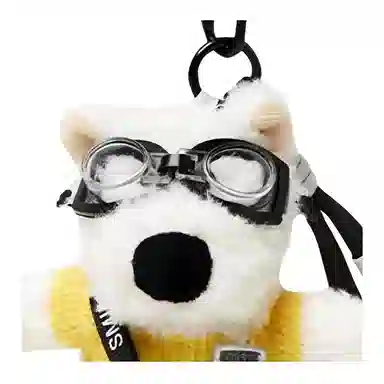 纳兰杜 潦草西高地小狗公仔可爱玩偶挂饰 毛绒拼金属 钥匙扣包周边 男女同款情侣款 多色