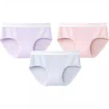 健将 纯色简约中腰三角内裤 女款