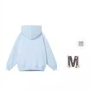 棉购 美式连帽彩色字母印花上衣潮流时尚学院街头风落肩袖加绒保暖秋冬卫衣男 女款