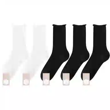 黛梦恋 薄款网眼透气中筒袜 女款