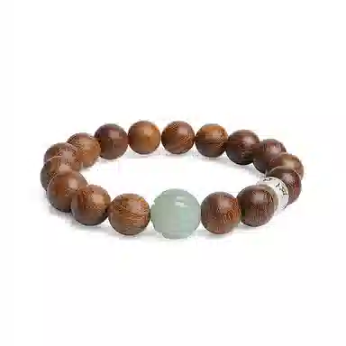 木盛缘 暴富貔貅搭配吉祥如意#好运 金丝檀木 手串 男女同款情侣款