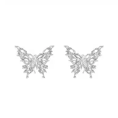 SUMIYAKI Winter Fluid Butterfly S925 Silver Earrings