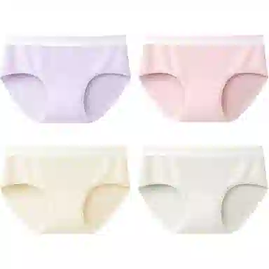 健将 纯色简约中腰三角内裤 女款