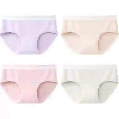 健将 纯色简约中腰三角内裤 女款