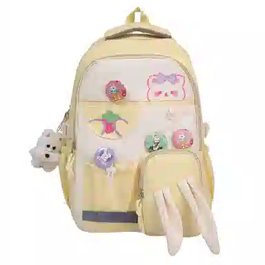 行途 多巴胺撞色甜美大容量 尼龙 双肩包 男女同款情侣款 多色