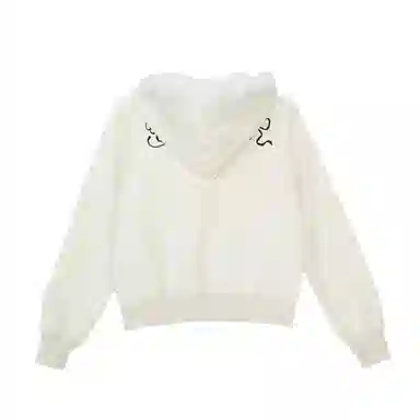 柏黛妃 简约连帽拉链舒适长袖卫衣 女款