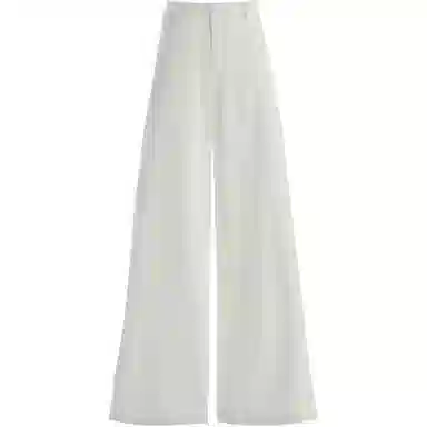 兰缪 纯色简约百搭垂感慵懒设计高级感直筒阔腿裤休闲裤  女款