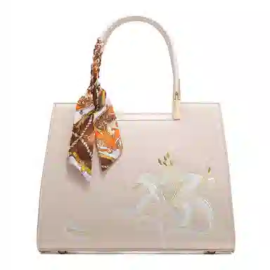 老人头 新中式大气国风刺绣优雅知性单肩斜挎包 合成革 手提包 常规 女款 多色